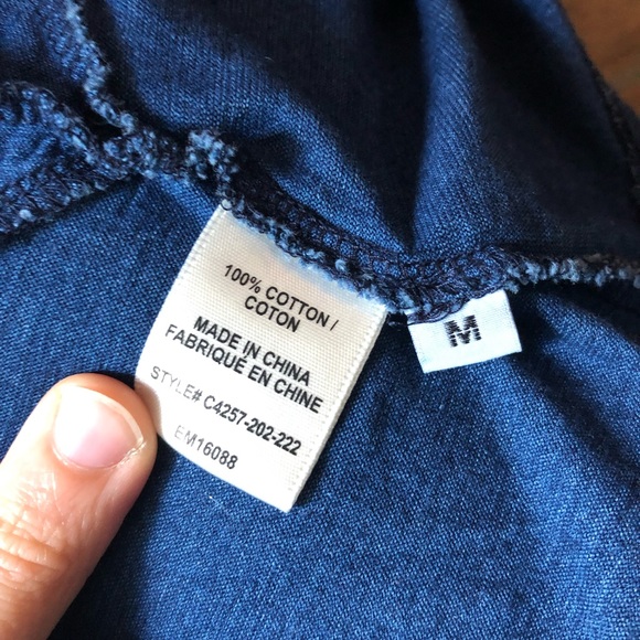 *Anthro Cloth & Stone Top - Blue Dolman Style - M - Picture 6 of 7